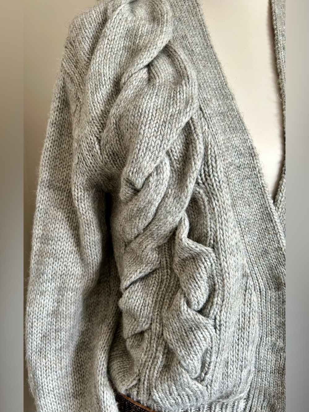 White Space by Hudson’s Bay Co. Woven Cable Knit Cardigan - Picture 11 of 15